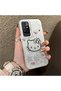 Silicone Edge Hard Back Phone Case Kitty Pattern Compatible with Redmi 10 2022 - 2