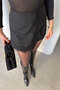 Special Series Lace Detail Shorts Skirt - Black - 3