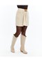Women's Leather Mini Skirt with Plate and Pleat Details – New Season - 6