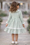 Girl's Floral Patterned Dress with Bag, Elegant and Stylish Model - 3