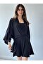 Design Boho Mini Kimono Women Black - 8