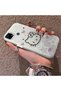 Silicone Edge Hard Back Phone Case Kitty Pattern Compatible with Realme C15