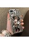 Silicone Edge Hard Back Phone Case Compatible with iPhone Se 2020 Minnie Patterned - 2