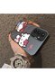 Silicone Edge Hard Back Phone Case Kitty Pattern Compatible with Samsung Galaxy S23 Fe - 3