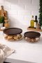 2-Piece Borosilicate Glass Luxury Glass Bowl with Acacia Lid - Presentation Bowl - Salad Bowl 18 cm - 22 cm - 3