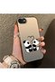 حافظة هاتف من السيليكون ذات حافة صلبة وخلفية صلبة بنمط الباندا متوافقة مع هاتف iPhone SE 2020 - 2