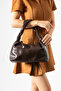 Brown Women's Piping Hand and Shoulder Bag - 2