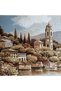M25 Woven Fabric - Landscape - Throw Pillow, Bag, Painting, Upholstery, Hobby Projects, DIY - 135X55 cm - 3
