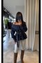 Diana Design Belted Studded Asymmetric Shirt