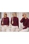 Oversize Wide Fit Crew Neck Knit Sweater