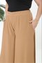Women's Plus Size Relaxed Fit Elastic Waist Aerobin Linen Loose Trousers with Pockets 26051 - 4