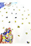 Yellow-Navy Blue Theme Table Confetti - Yellow-Navy Blue Football Concept Table Decoration - 3