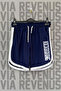 Kickboxing Text Printed Custom Jersey Training Shorts with Piping Detail