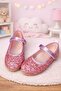 Pink sequined orthopedic velcro strap for easy wear