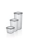 18-Piece Anthracite Food & Legume Storage Container Set | 3 Different Sizes | With Free Labels (1.75–1.2–0.55 L) - 4
