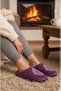 Winter Home Slippers. Winter Slippers Towel Embroidery Working on Winter Home Slippers. - 3