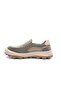 Lightweight Design Men's Laceless Comfortable Khaki Color Linen Shoes - 4