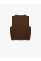 Women's Vest 6Wak20046Ht Brown - 5