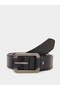 Black Waist Belt with Metal Buckle