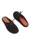 Women's Suede Bow Detailed Casual Slippers 6344 Black - 2