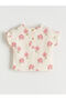 Lcw Baby Ecru Floral Baby Girl Muslin Blouse and Pants - 3