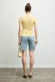 Imperia Women's Soft Fabric Organic Cotton T-Shirt with Print Detail in Yellow - 6