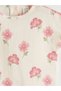 Lcw Baby Ecru Floral Baby Girl Muslin Blouse and Pants - 6