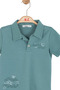 Baby Boy Climber Polo Collar Tshirt 1-4 Years Green - 3