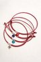 4-Piece Evil Eye Beaded Gelatin Card Korean Rope Martenica Set Lucky Rope
