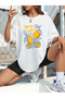 Popular Images Mix Printed Short Sleeve Crew Neck Women's Combed Cotton Tshirt - 2