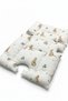 100% Cotton Muslin Fabric Bead Silicone Filled Stroller Cushion and Car Seat Newborn Baby Cushion - 7