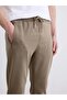 Khaki Standard Fit Men's Sweatpants (S6) - 3