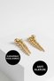 Women's Anti-Allergic, Anti-Tarnish, Water-Resistant, Dangle Gold Silver Steel Brand Style Earring Models - 2