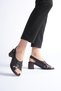 Genuine Leather Orthopedic Poly Sole Cage Design Women's Sandals - 3