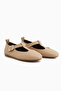 Danni Genuine Leather Women's Ballerinas with Belt - 3