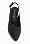 Donia Genuine Leather Black Heeled Women's Sandals - 3
