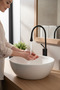 Black Basin Sink Faucet Damla Series Basin Sink Compatible Brass Material Black Fixture - 3