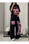 Unisex Los Angeles 95 Printed Oversize Tshirt and Baggy Sweatpants - Summer Two-Piece Tracksuit Set