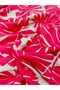 150 En Tropical Leaf Patterned Viscose Fabric Silky Textured Lightweight Summer Blousewear Dresswear