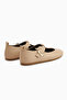 Danni Genuine Leather Women's Ballerinas with Belt - 6