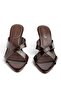 Cannes Cross-Strapped Women's Heeled Slippers - 3