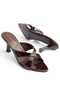 Cannes Cross-Strapped Women's Heeled Slippers - 5
