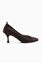 Mirella Genuine Leather Brown Women's Heeled Shoes - 3