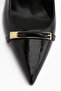 Phia Black Buckle Wedge Heeled Women's Sandals - 3
