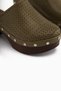 Dorita Green Platform Heeled Women's Slippers - 6