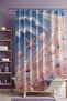 Bathroom Curtain, Starry Waves Patterned Shower Curtain, Bathtub Curtain 175X200Cm