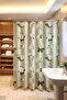 Bathroom Curtain, Green Spring Breeze Patterned Shower Curtain, Bathtub Curtain 175X200Cm - 3