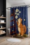Bathroom Curtain, Sky Ladder Patterned Shower Curtain, Bathtub Curtain 175X200Cm - 3