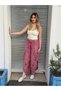 Pink Color Ethnic Cap Embroidered Pants