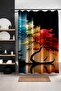 Bathroom Curtain, Four Seasons Crossing Patterned Shower Curtain, Bathtub Curtain 175X200Cm - 3